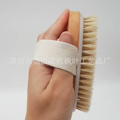 新品亚马逊现货无柄浴刷套装 按摩刷沐浴洗澡刷 改善肤质手拿木刷|ms