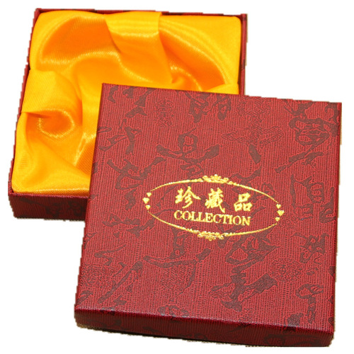 Jewelry packaging box bracelet box scripture bracelet gift pendant box sponge silk lined Tai Sui bracelet box
