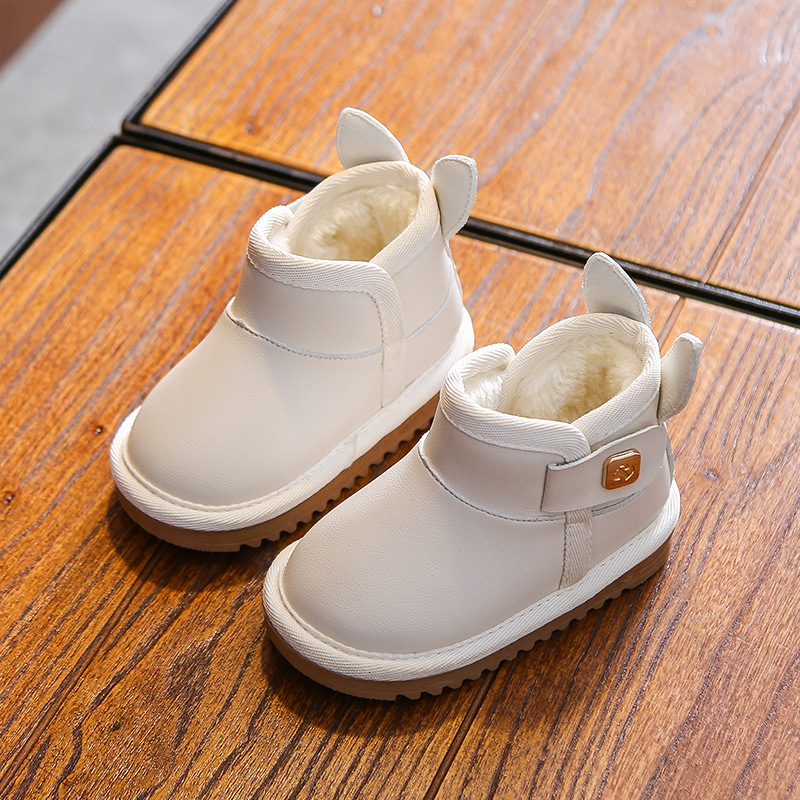 New Baby Snow Boots for Girls, Winter Non-Slip Boys' Baby Boots, Children's Thickened Warm Cotton Shoes for Ages 1-3
