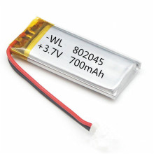 802045聚合物锂电池700mAh 3.7V 皮肤检测仪 蓝牙音箱