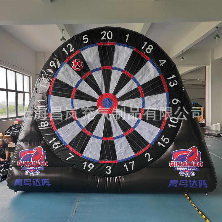 Inflatable football darts with velcro