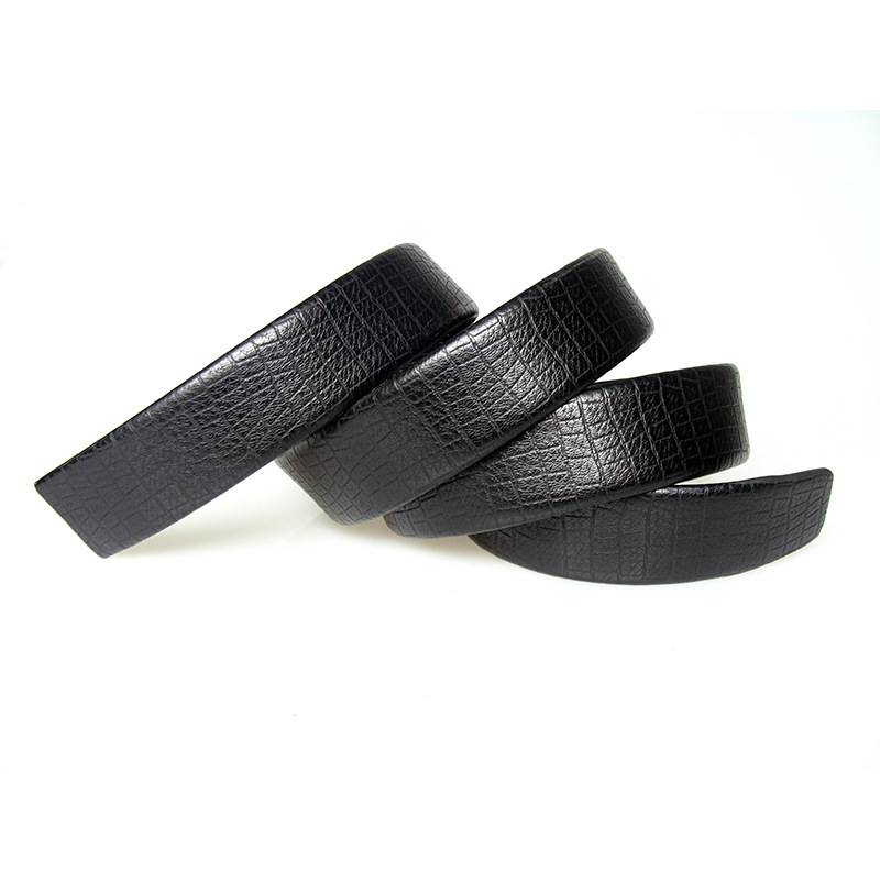 Men's Genuine Leather Automatic Buckle Belt for Young and Middle-Aged, Business Waist Belt with a Genuine Leather Texture