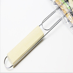 304不鏽鋼摺疊燒烤網拆卸便攜bbq燒烤網夾烤魚網蔬菜架燒烤工具