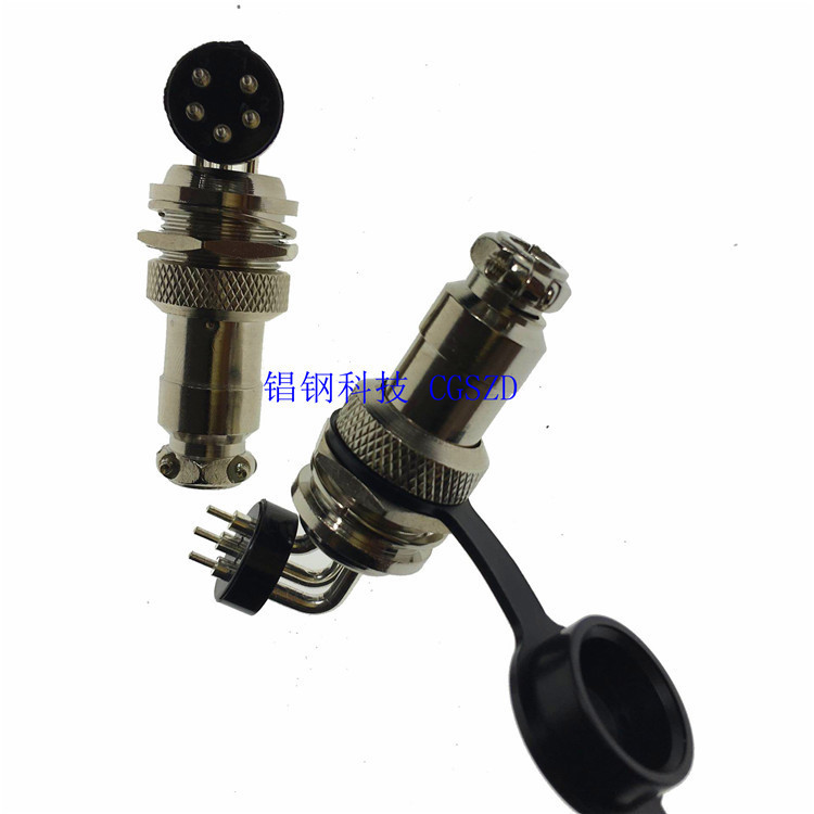 M��Ӧ��ʽ���²�ͷGX16 GX12ϵ��Electrical connector 90��