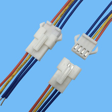 厂家直销白色SM2.54MM端子线 2.54间距公母空中对接线