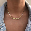 Brand necklace stainless steel, pendant hip-hop style suitable for men and women with letters, bracelet, custom made, European style