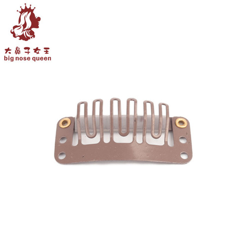 3.2cm Six-tooth Wig Extension Hair Clip BB Clip Metal Lacquer DIY Head Accessories Extension Clip Beret Clip