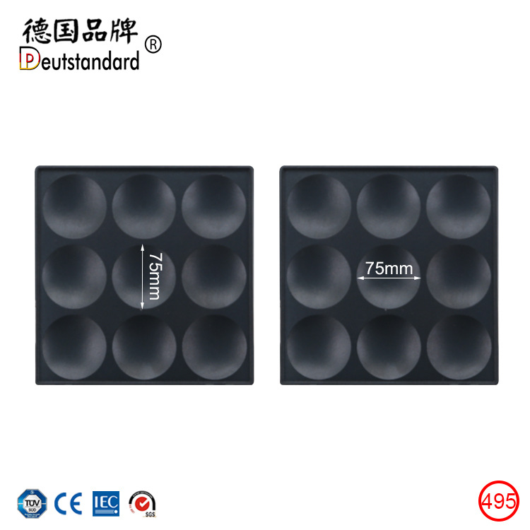 九孔铜锣烧圆形华夫饼松饼电热电饼档烘烤华夫炉早餐点心设备机器