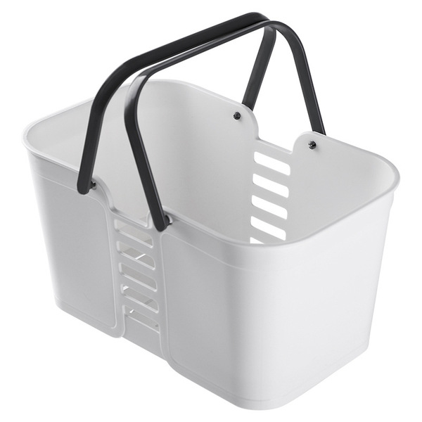 Plastic capacious storage basket for home use