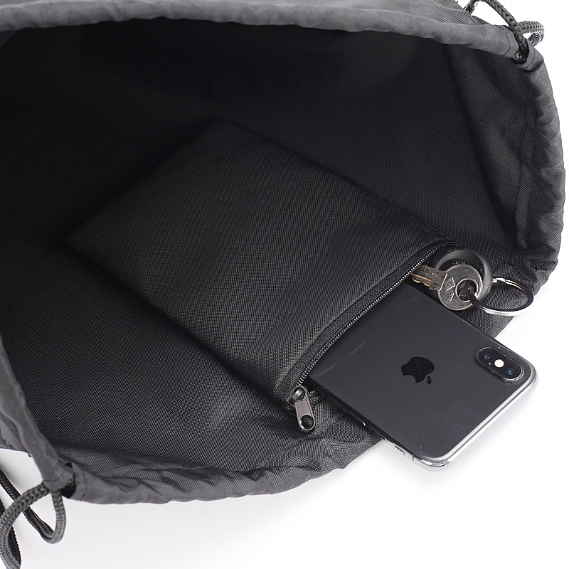 Basketball capacious backpack, football nylon bag, drawstring
