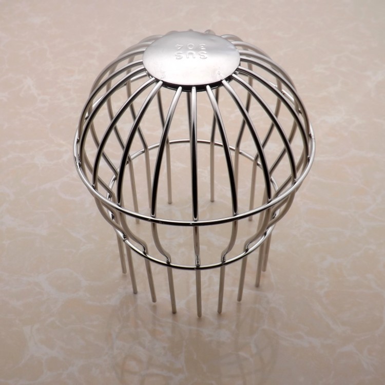 Desagüe de piso esférico cubierta de drenaje de piso de acero inoxidable techo balcón techo drenaje de piso anti-bloqueo anti-enchufe anti-Hoja cubierta de cable de red drenaje de piso