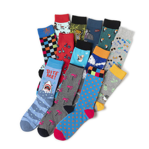 Wholesale men's cross-border women's socks animal socks women's new personality men's creative trendy socks logo foreign trade skateboard socks socks