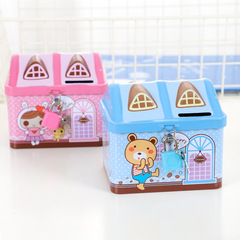 Cartoon House Large Capacity Piggy Bank for Both Men and Women, Household Savings Bank, Student Birthday Gift and Prize