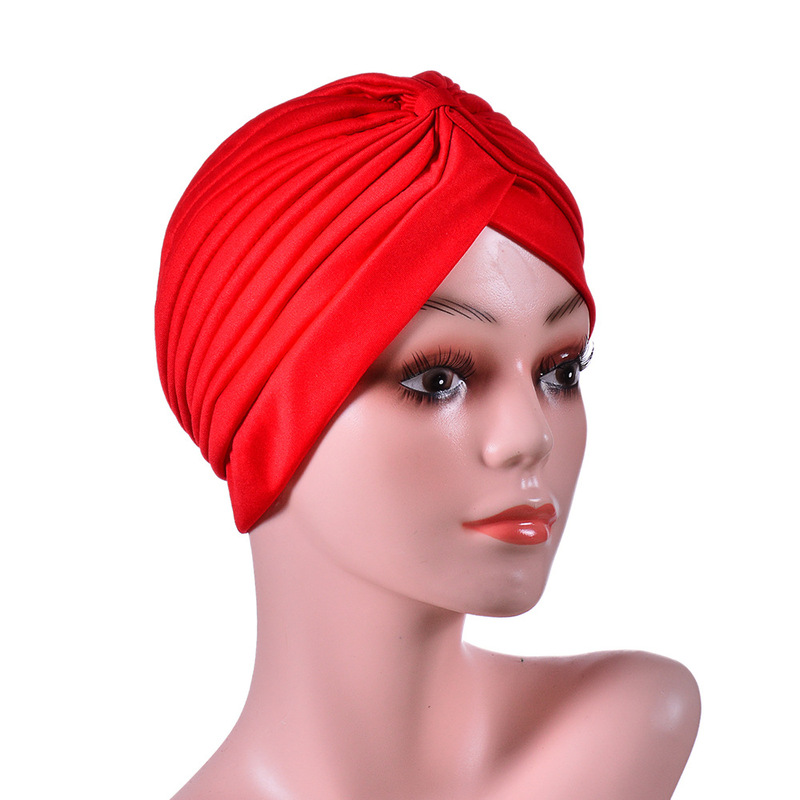 Indian Headscarf Hat Aliexpress Foreign Trade Milk Silk Head Wrap Sports Casual Solid Color Hat Yoga Hat