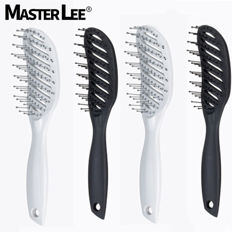 Household small curved frosted rib comb professional hairdressing tools anti-static scalp massage comb fluffy modeling comb