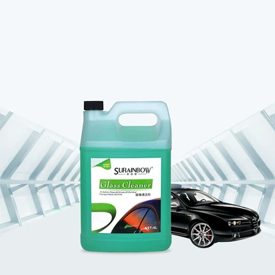 Glass agent front windshield oil film