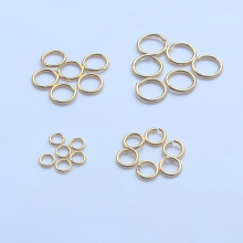 14K包真金开口圈保色项链手链收尾连接圈手工diy饰品配件圈连接环