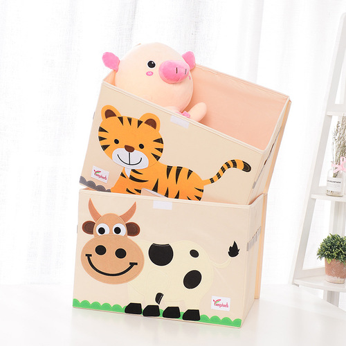 Home Oxford cloth storage box folding covered cartoon storage box clothes quilt storage box manufacturer dropshipping