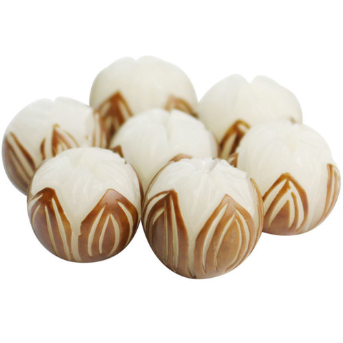 Manufacturer wholesale white jade Bodhi root original seed lotus beads DIY bracelets Buddha beads necklace accessories pendant beads loose beads