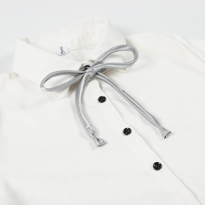 Japanese uniform, round shirt, multicoloured megaphone