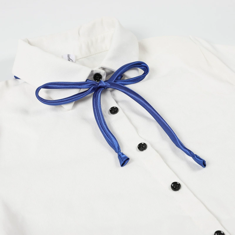 Japanese uniform, round shirt, multicoloured megaphone