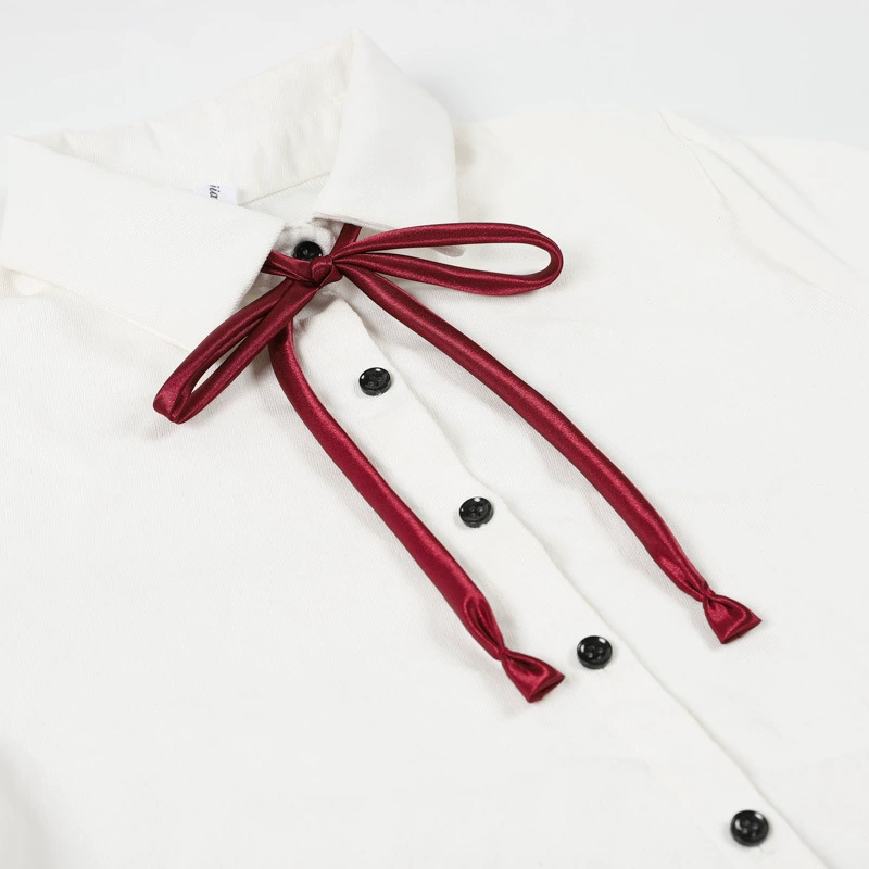Japanese uniform, round shirt, multicoloured megaphone