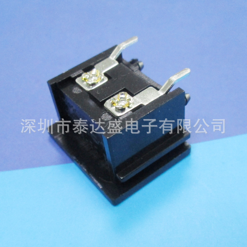 八字尾电源座子 蒸氧机加湿器电源插座 两脚铜芯卡槽式中8字DB-8