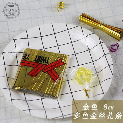 Impresión en color de estilo coreano rayas verticales copo de nieve crujiente turrón galleta pan tostado bolsa casual para hornear bolsa de envasado de alimentos