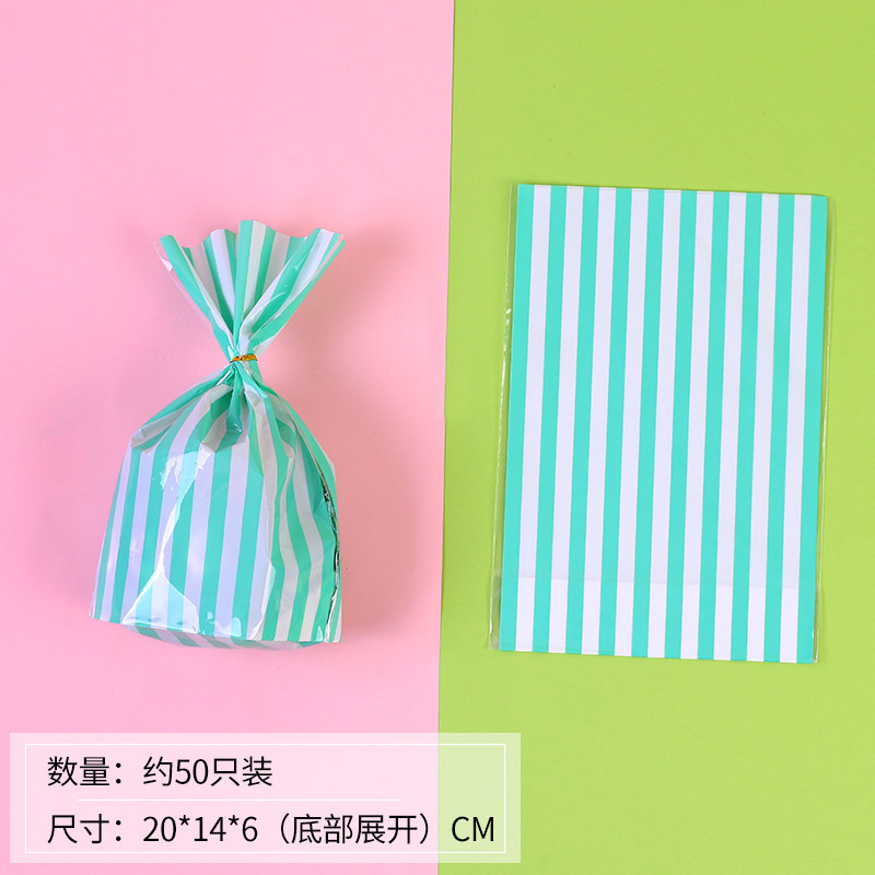 Impresión en color de estilo coreano rayas verticales copo de nieve crujiente turrón galleta pan tostado bolsa casual para hornear bolsa de envasado de alimentos
