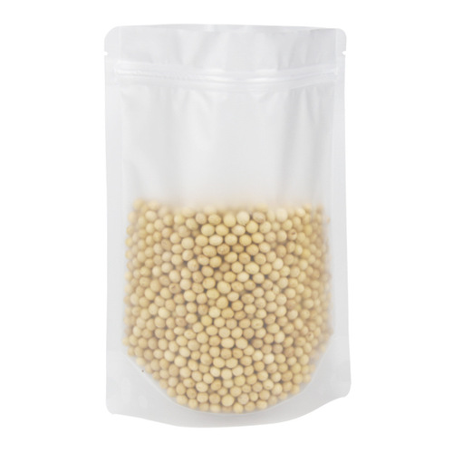 Wholesale food transparent plastic sealed packaging bag packaging bag design printed self-standing ziplock bag frosted