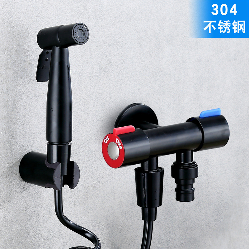 Toilet Mate Flushing Spray Gun Faucet Handheld Booster Nozzle Stainless Steel Washer Set Black Antique Toilet Mate Flushing Spray Gun Faucet Handheld Booster Nozzle Stainless Steel Washer Set Black Antique