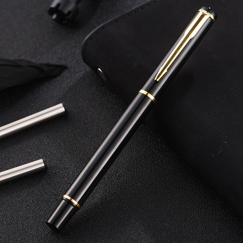 Juego de regalo de bolígrafos metálicos de gel y bolígrafos metálicos a base de agua para empresas, bancos, seguros, premios y estudiantes.