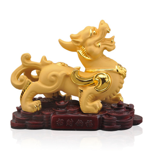 Factory direct sales of sand gold handicrafts, Nafu ornaments to attract wealth, Chinese home decorations, car ornaments, gold-plated Pixiu