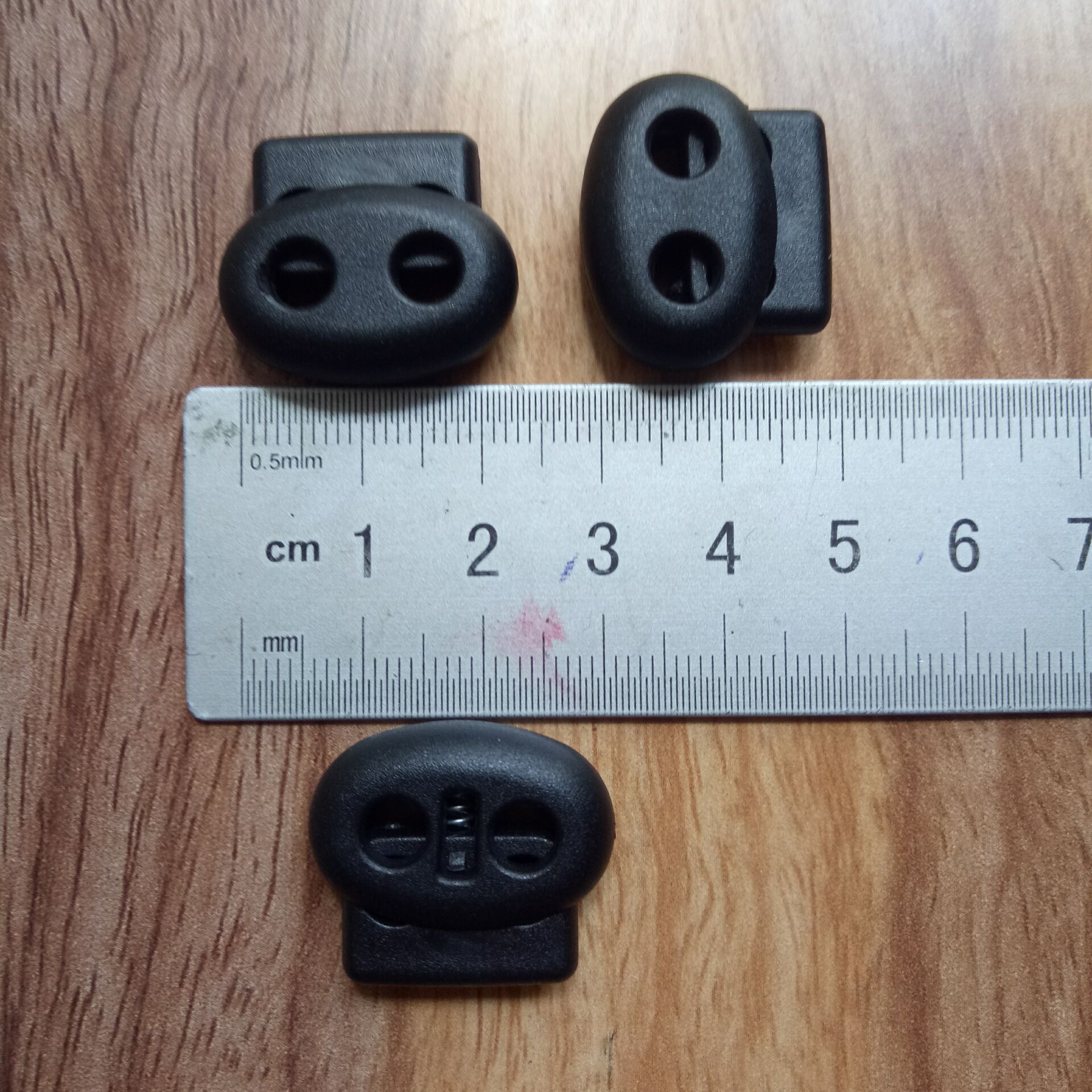 厂家直销质量保证价格优惠塑料双孔绳扣 弹簧绳扣 调节绳扣