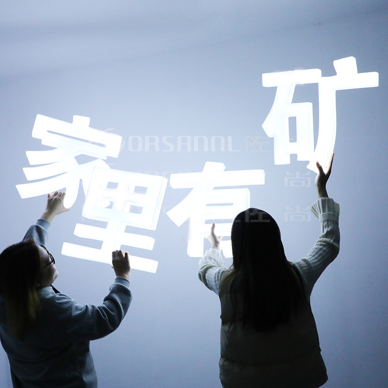 KTV Bar, letras luminosas, tarjetas digitales, OBJK, feliz cumpleaños, accesorios de vino de mina en casa