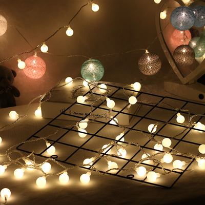 led Lamp string Christmas Decorative lamp Pellet Lamp string festival Coloured lights outdoors decorate Wedding celebration Battery Lamp string Selling