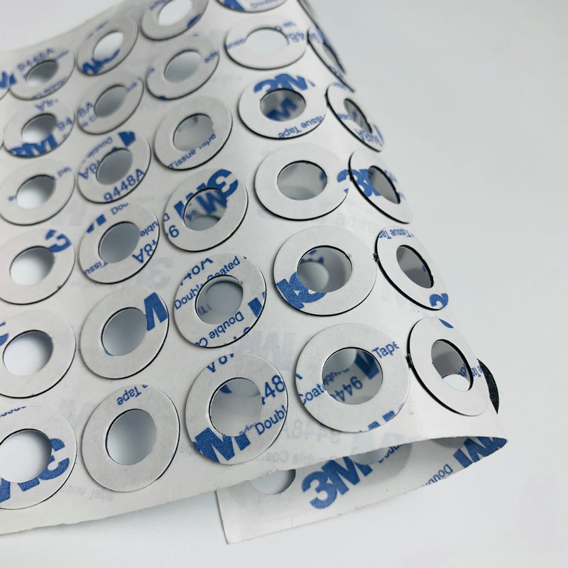 9448A自粘双面胶圆形无痕pet环形胶模切冲型加工高粘度强力胶贴