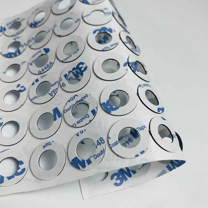 9448A自粘双面胶圆形无痕pet环形胶模切冲型加工高粘度强力胶贴