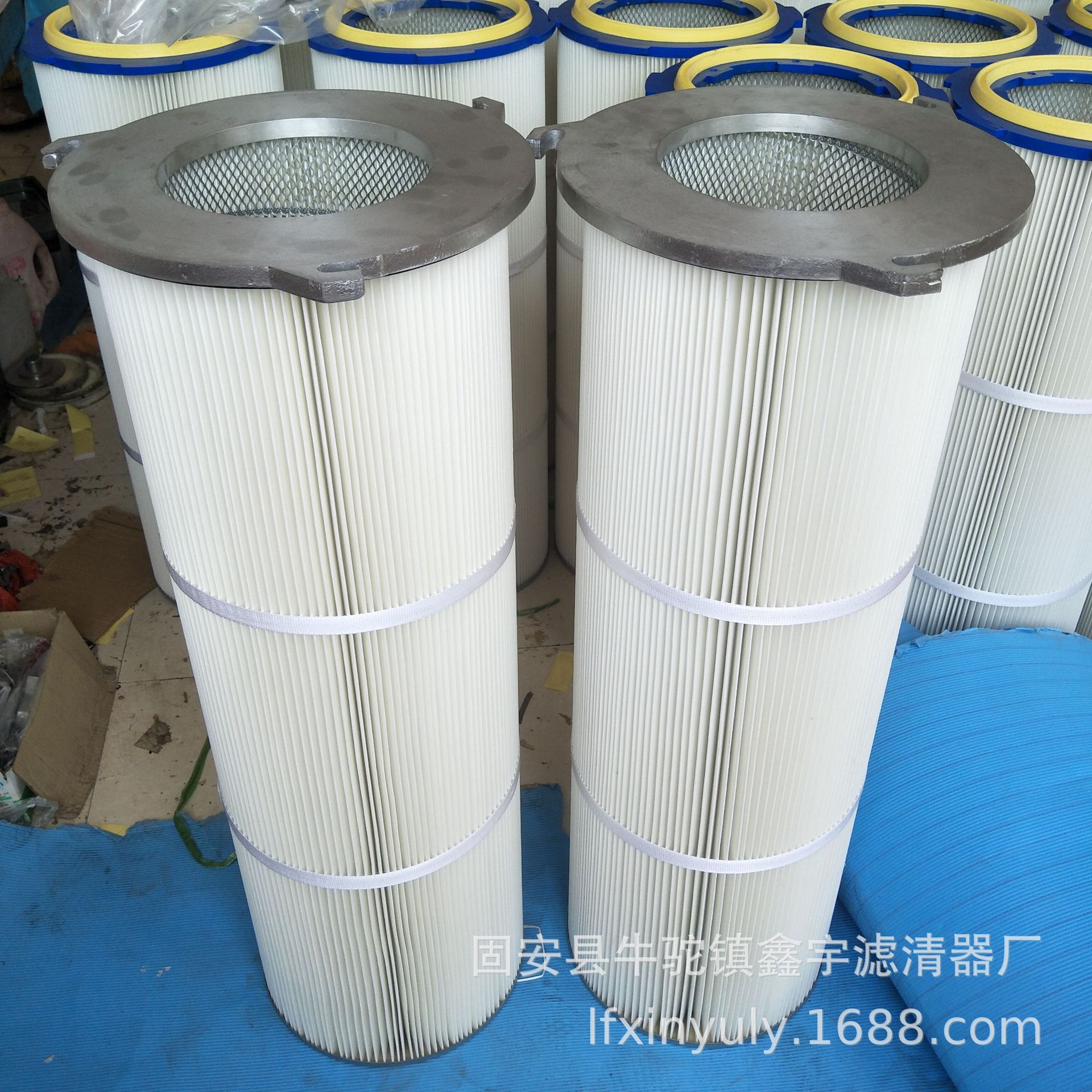 现货供应325*1000钢厂自洁式除尘滤筒焊接烟尘滤芯木浆纤维