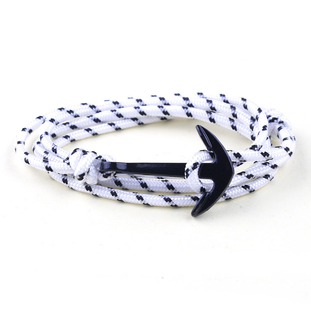 厂家 批发  3MM船锚手链绳 手工情侣 鱼钩手链绳 潮牌 编织绳
