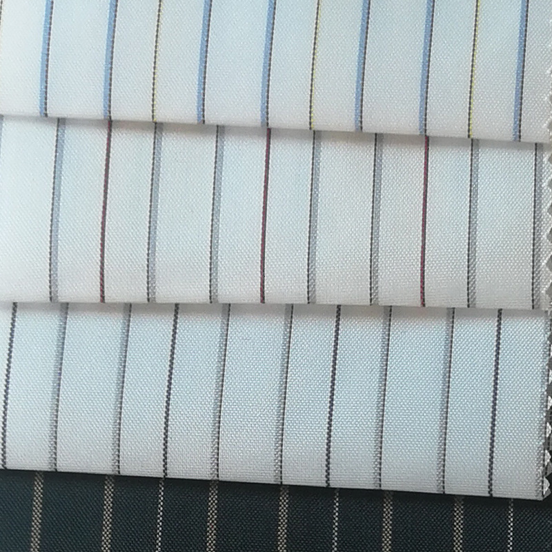 全涤条纹色织袖里布 春夏现代时尚衬衫西装外套里布 厂家直销