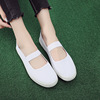 2024 Spring and Autumn New Men and Women's Common Work Shoes Casual Lazy Canvas One Piece White Labor Insurance Shoes Wholesale