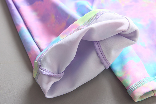 Korean INS style children's swimsuit, girl baby rainbow pony one-piece sun protection swimsuit surfing suit trendy