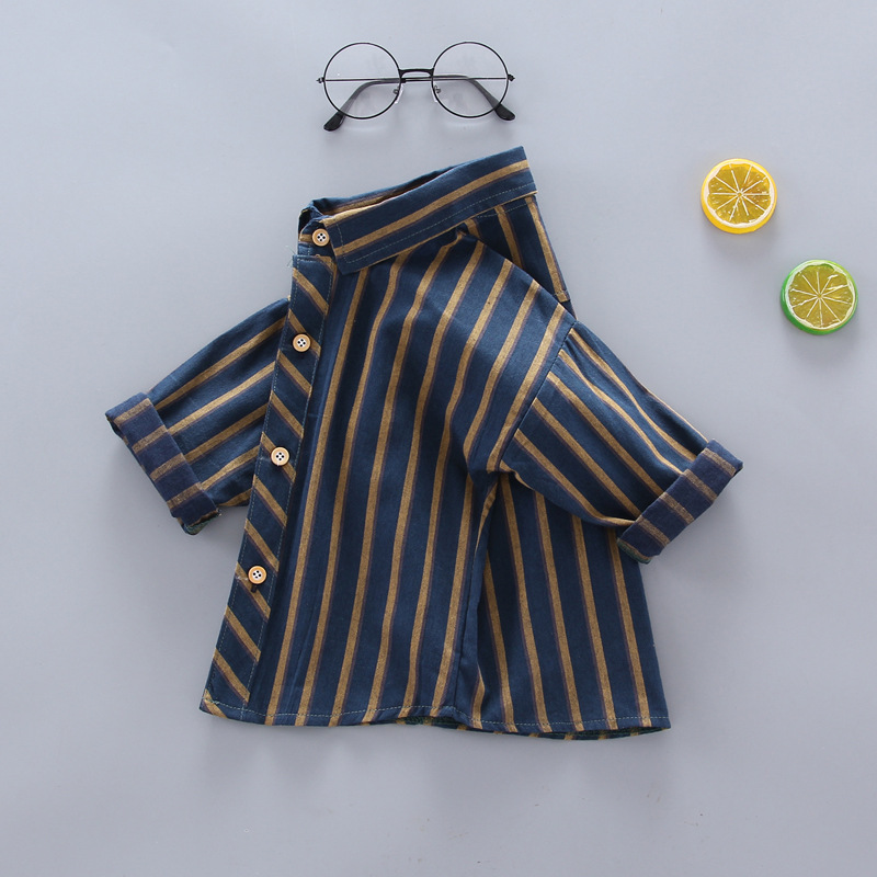 Camisa a cuadros de manga larga para niños de primavera y otoño ropa de otoño camisa para niños bebé para niños abrigo de bebé de 1 año y 3 años