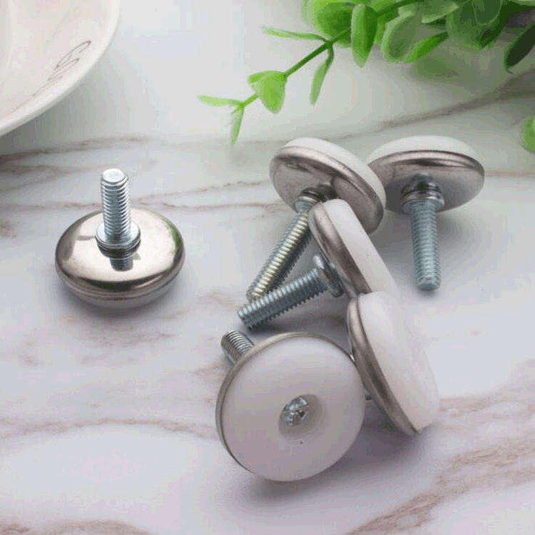 6cm/nylon 8cm/plástico ajustable Pie ajustable PIE BLANCO ajustable pie fijo ajustable almohadilla del pie