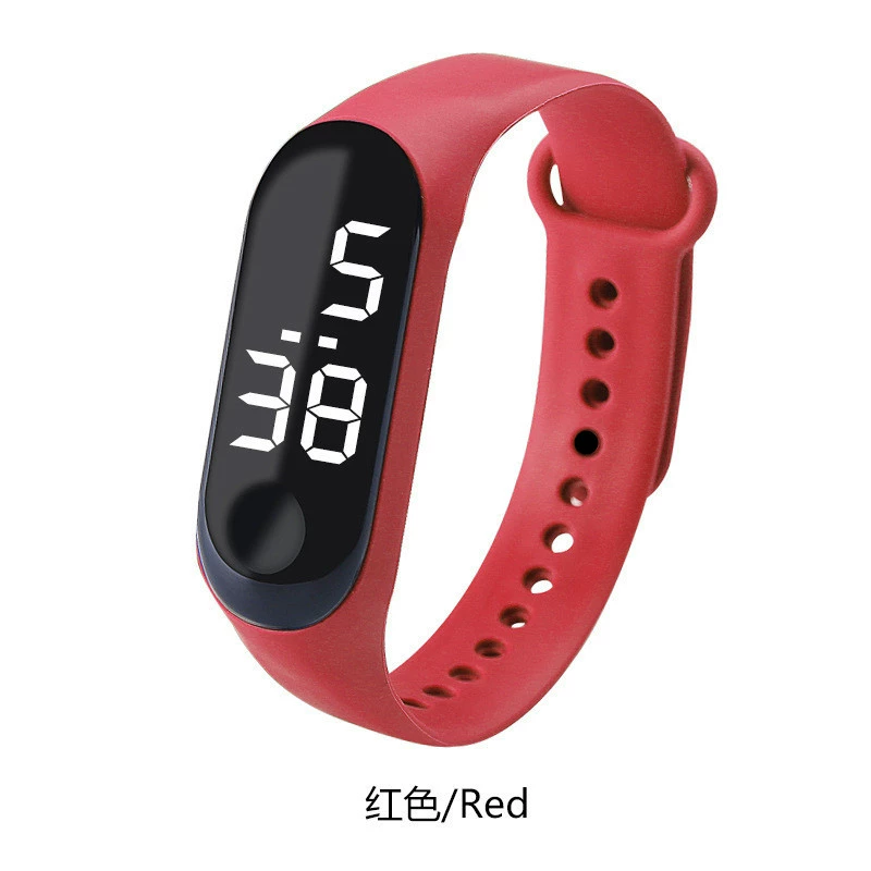 Electronic watch, waterproof, simple elegant leisure design, lightweight, multiple colors