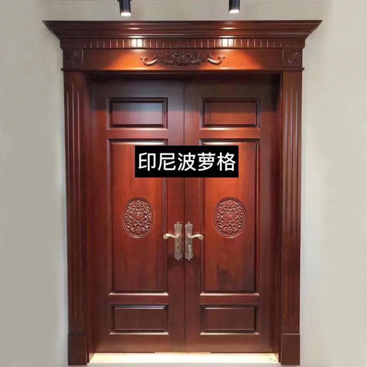Original Wooden Door Customized Pineapple Pad Opposition Door Customized Entrance Door Solid Wood Chinese Non-standard Double Door for Villa Original Wooden Door Customized Pineapple Pad Opposition Door Customized Entrance Door Solid Wood Chinese Non-standard Double Door for Villa