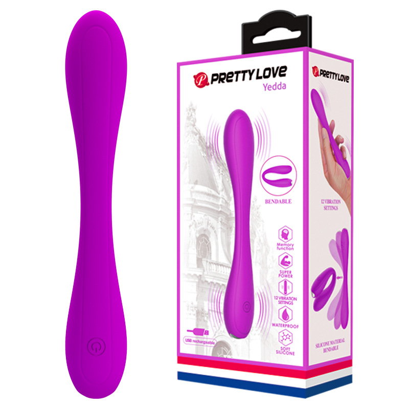 Dual Head Silicone Vibrator Waterproof Rechargeable Adult Toy_voghion.com