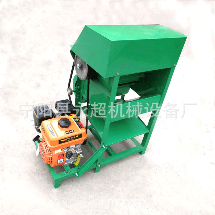 家用小型摘果机手拿秧打花生果秧分离机牵引架子移动方便摘果机