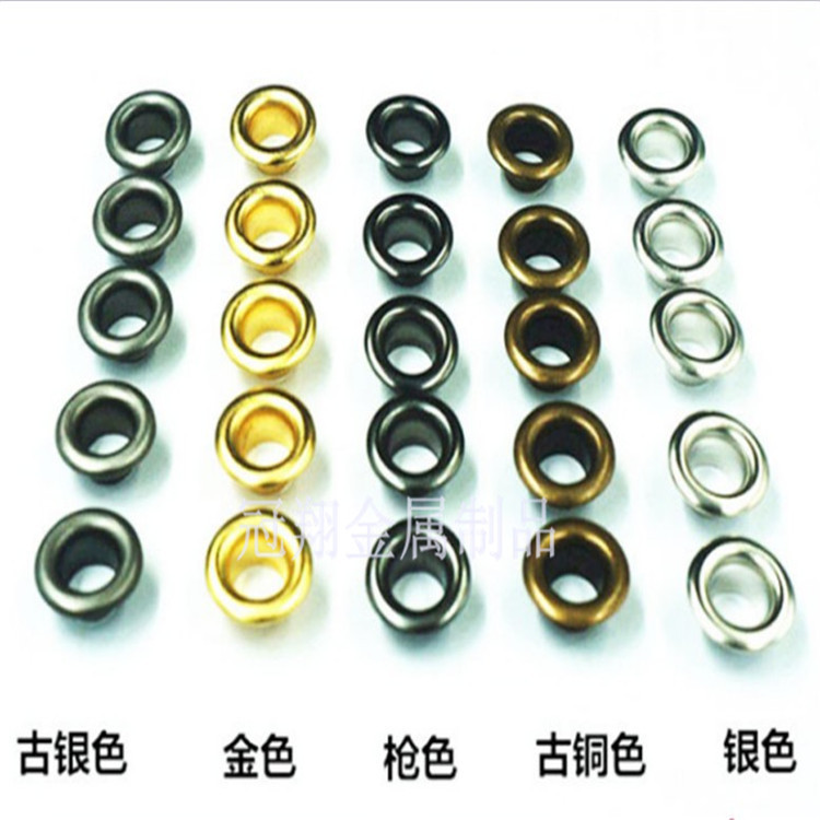 箱包五金配件厂家直销各种款式颜色 圆边压边鸡眼 气眼扣